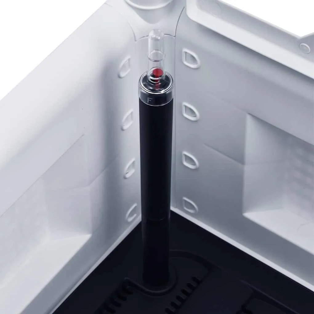 vidaXL Ζαρντινιέρα Κήπου Λευκή με Καφασωτό και Αυτόματο Πότισμα