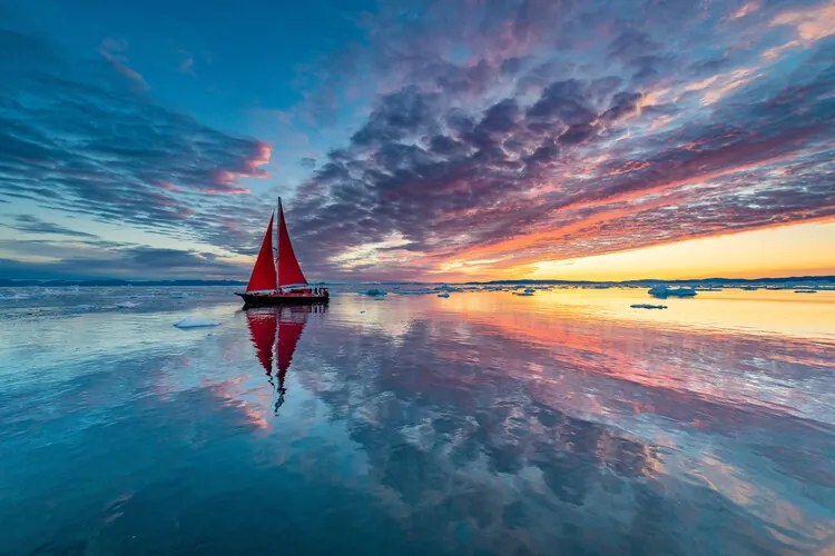 Φωτογραφία Greenland fire sky, Marc Pelissier