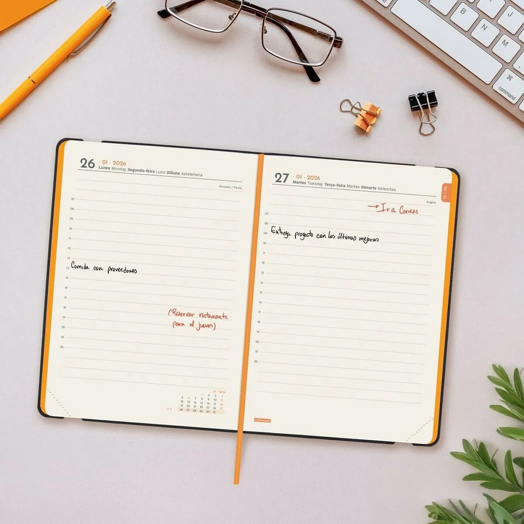 Ατζέντα Finocam FLEXI Μπλε 11,8 x 16,8 cm 2026