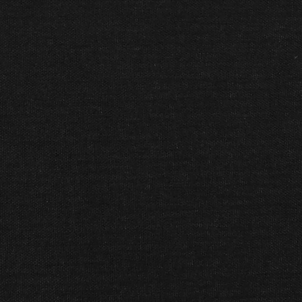 Πλαίσιο Κρεβατιού με Κεφαλάρι Μαύρο 80 x 200 εκ. Υφασμάτινο - Μαύρο