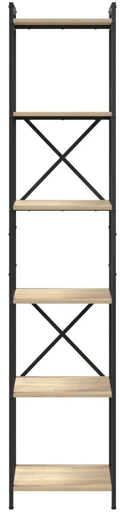 vidaXL Βιβλιοθήκη Sonoma Δρυς 40 x 30 x 188 εκ Επεξεργασμένο ξύλο