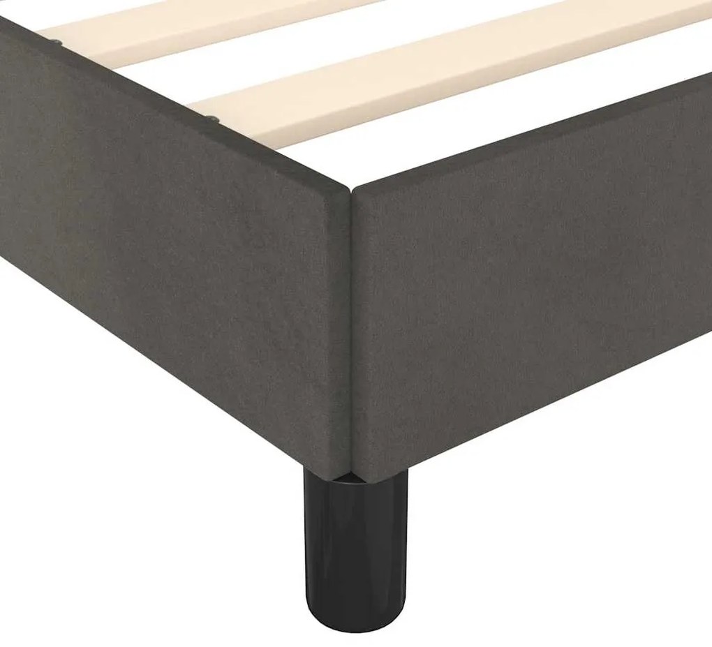 vidaXL Σκελετός Κρεβατιού Χωρίς Στρώμα Σκ. Γκρι 120x200 εκ. Βελούδινο