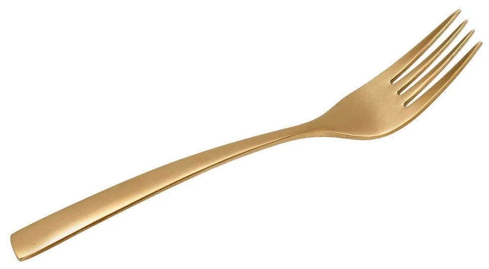 Πιρούνι Γλυκού Durable (Σε 6Τμχ) 45.077.03 Gold Cryspo Trio Stainless Steel