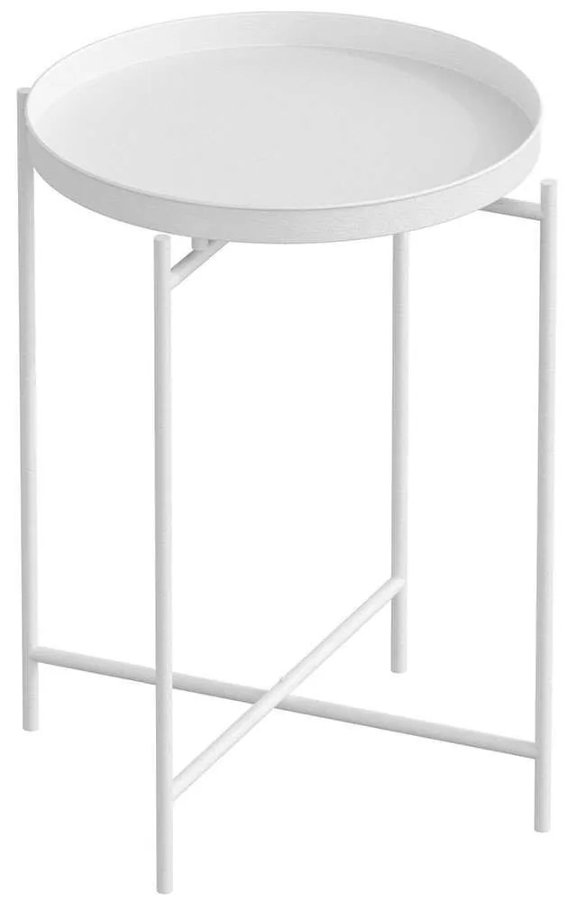 Τραπεζάκι Βοηθητικό 491CRT1141 Φ46x56cm White
