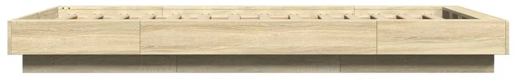 vidaXL Πλαίσιο Κρεβατιού Sonoma Δρυς 90x200 εκ. Επεξεργασμένο Ξύλο