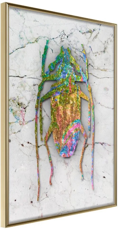 Αφίσα - Iridescent Insect - 40x60 - Χρυσό - Χωρίς πασπαρτού