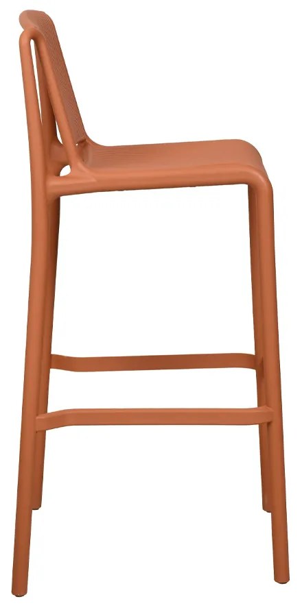 POLLY ΣΚΑΜΠΩ BAR TERRACOTTA 52,5x49xH100,5cm - 26-0030 - 26-0030