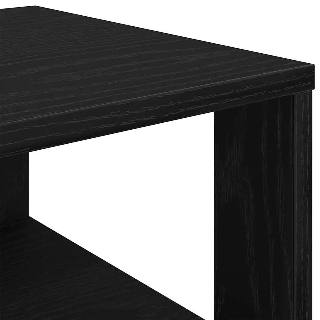 Ράφι παπουτσιών Μαύρο 61x32x70 cm Κατασκευασμένο ξύλο - Μαύρο