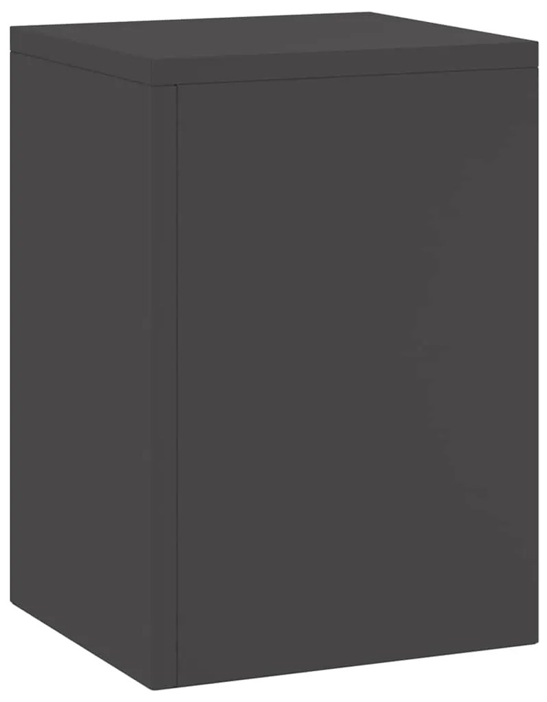 vidaXL Βάση φυτών 2 pcs Μαύρο 24 x 24 x 35 εκ. Ατσάλι