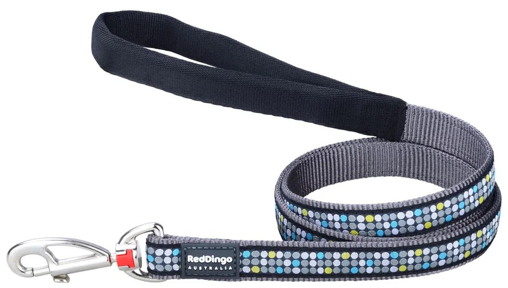 Λουρί Σκύλου Red Dingo STYLE MODERN ON COOL GREY 15mm x 120 cm