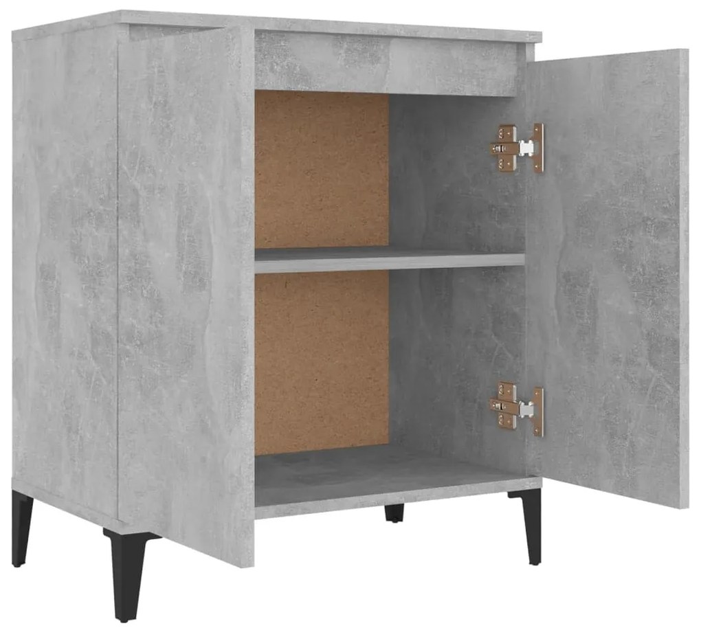 vidaXL Ντουλάπι Γκρι Σκυροδέματος 60x35x70 εκ. Επεξεργασμένο Ξύλο