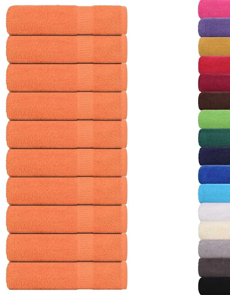 vidaXL Πετσέτες μπάνιου FROGN 10 τμχ Πορτοκαλί 70x140 εκ. 360 gsm