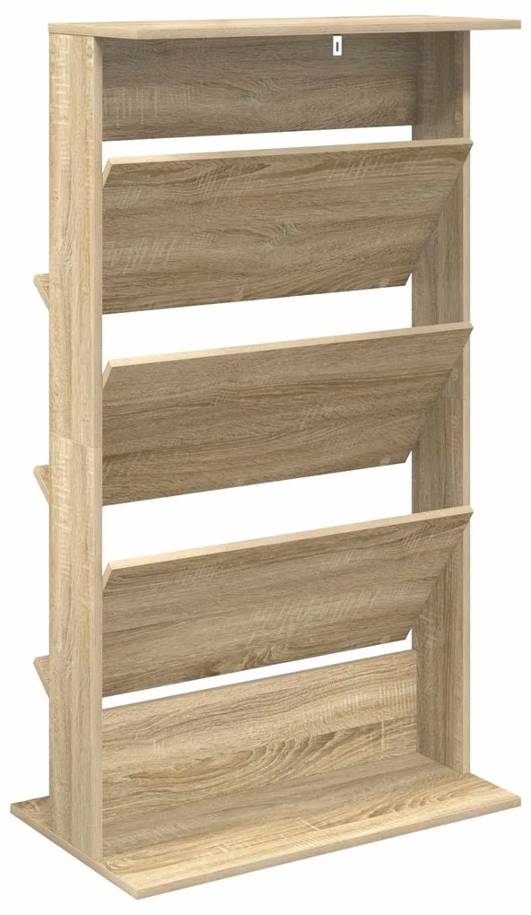 vidaXL Ράφι Περιοδικών με ράφι Δρύς Sonoma 70 x 41 x 126 εκ.
