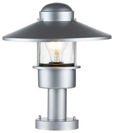 Επιδαπέδιο Φωτιστικό  Κολονάκι  1xE27 IP44  32cm  Klampenborg Elstead Lighting-KLAMPENBORG-PED-SIL-Ασημί KLAMPENBORG-PED-SIL