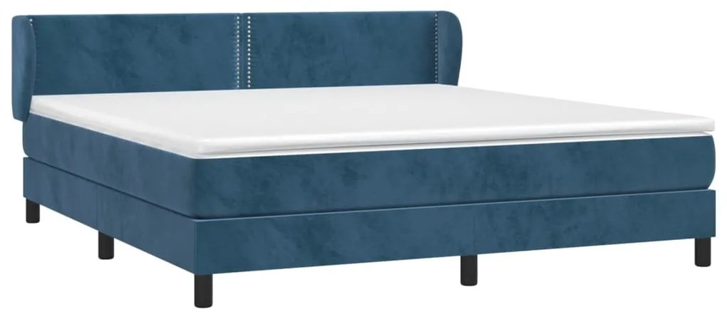 ΚΡΕΒΑΤΙ BOXSPRING ΜΕ ΣΤΡΩΜΑ ΣΚΟΥΡΟ ΜΠΛΕ 180X200 ΕΚ. ΒΕΛΟΥΔΙΝΟ 3127449