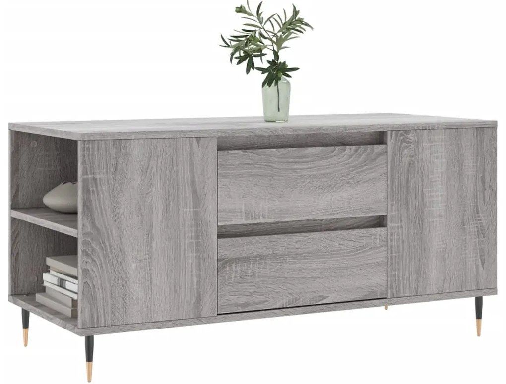 vidaXL Τραπεζάκι Σαλονιού Γκρι Sonoma 102x44,5x50 εκ.