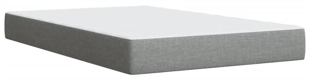 ΚΡΕΒΑΤΙ BOXSPRING ΜΕ ΣΤΡΩΜΑ ΑΝΟΙΧΤΟ ΓΚΡΙ 120X200 ΕΚ. ΥΦΑΣΜΑΤΙΝΟ 3292769