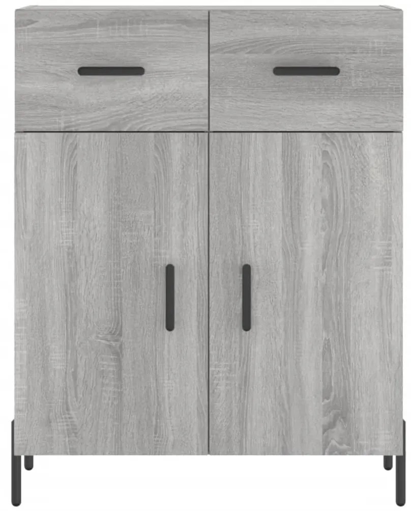 vidaXL Ντουλάπι Γκρι Sonoma 69,5 x 34 x 90 εκ. από Επεξεργασμένο Ξύλο