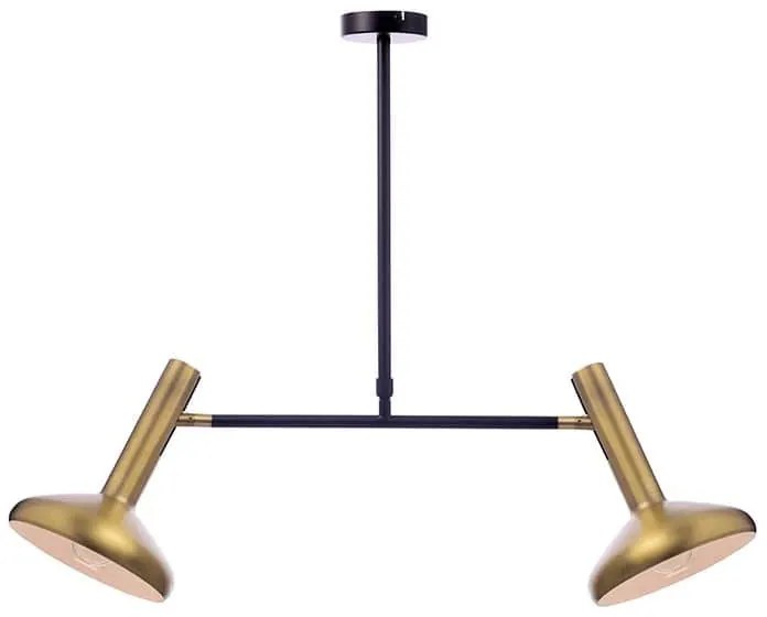Φωτιστικό Οροφής AR4182P69BB 2ΧΕ27 69Χ20XΗ92 Brass-Black Aca Decor Metal