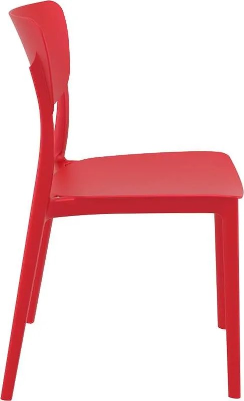Καρέκλα Πολυπροπυλενίου Monna Red 45Χ53Χ82εκ.