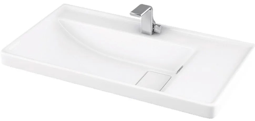 Νιπτήρας Αναρτώμενος Quattro 8080 80x45x19cm White Karag Πορσελάνη