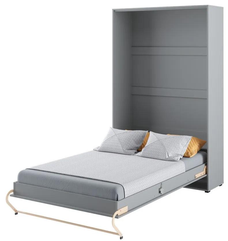 Κρεβάτι - ντουλάπα Concept Pro Lenart AH109, Μονόκλινο, Γκρι, 120x200, Πλαστικοποιημένη μοριοσανίδα, Τάβλες για Κρεβάτι, 135x237x217cm | Epipla1.gr