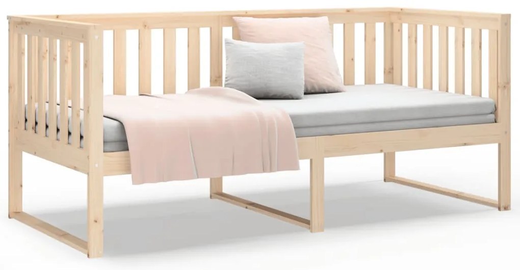 vidaXL Κρεβάτι ημέρας χωρίς στρώμα 100x200 cm Στερεό ξύλο πεύκο