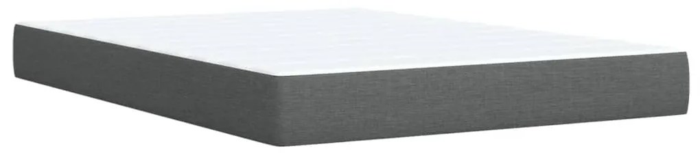 ΚΡΕΒΑΤΙ BOXSPRING ΜΕ ΣΤΡΩΜΑ ΣΚΟΥΡΟ ΓΚΡΙ 140X200 ΕΚ ΥΦΑΣΜΑΤΙΝΟ 3290512