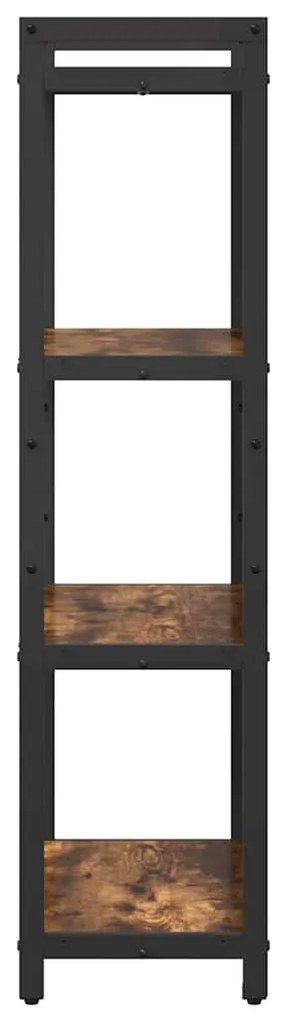 vidaXL Ράφι Βιβλίων Καπνιστό Δρύς 40 x 30 x 85 εκ Επεξεργασμένο ξύλο