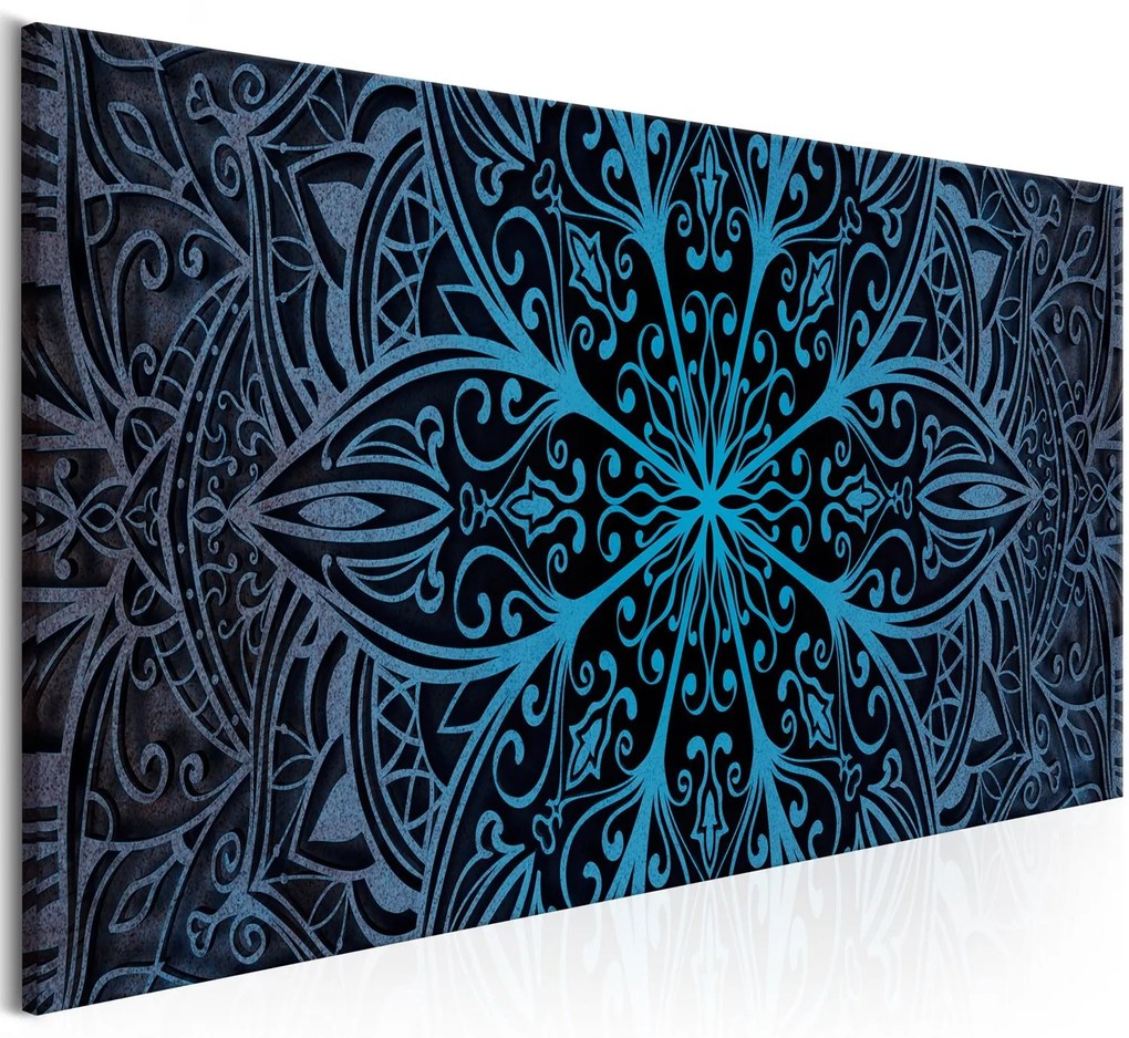 Πίνακας - Feathers (1 Part) Blue Narrow 120x40