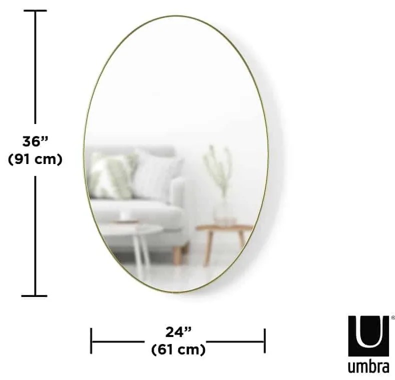 Καθρέπτης τοίχου 92Χ62εκ.Umbra Hubba Oval Gold 1018528-104