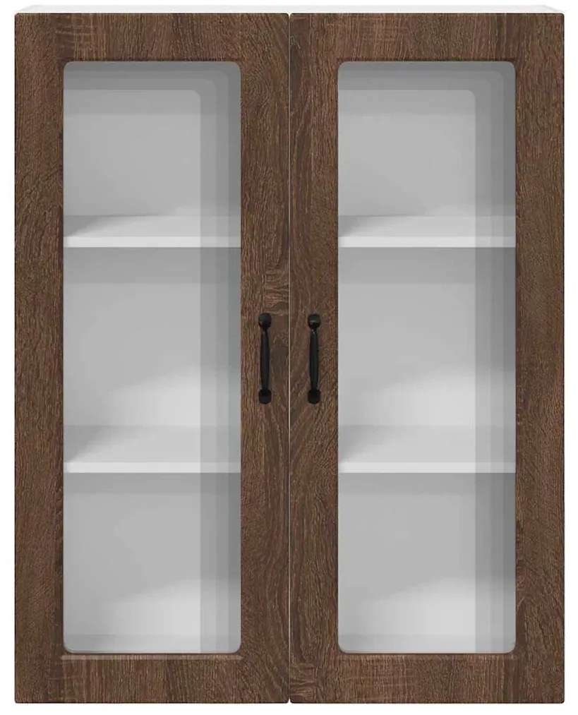 vidaXL Ντουλάπα Κουζίνας με ράφι Επιτοίχιο Καφέ δρυς 80 x 31 x 100 εκ.