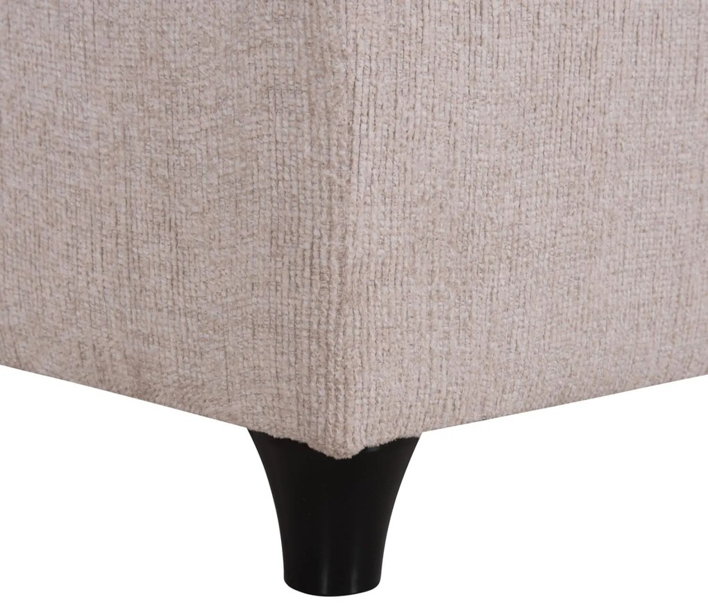 Επενδυμένο Κρεβάτι MILO Διπλό με Μπέζ Ύφασμα 160x200εκ. 160x202x136 εκ.