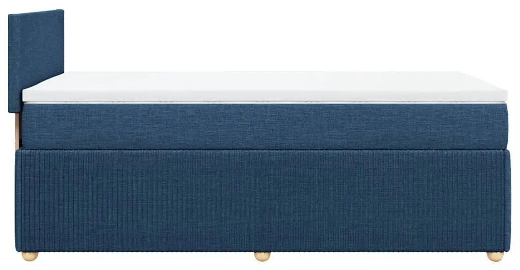 ΚΡΕΒΑΤΙ BOXSPRING ΜΕ ΣΤΡΩΜΑ ΜΠΛΕ 90X190 ΕΚ.ΥΦΑΣΜΑΤΙΝΟ 3289610