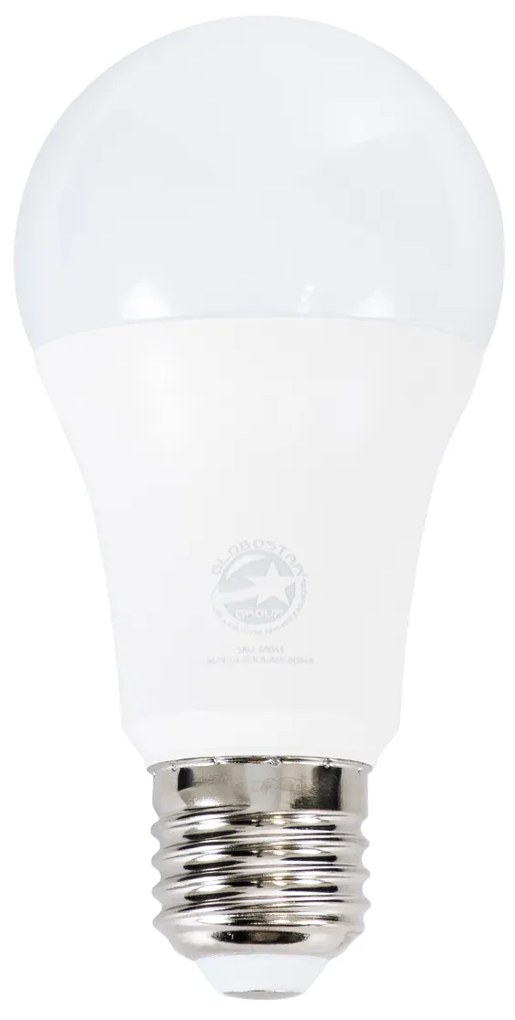 GloboStar® 60033 Λάμπα LED E27 A60 Γλόμπος 15W 1500lm 260° AC 220-240V IP20 Φ6 x Υ11.9cm Ψυχρό Λευκό 6000K - 3 Years Warranty