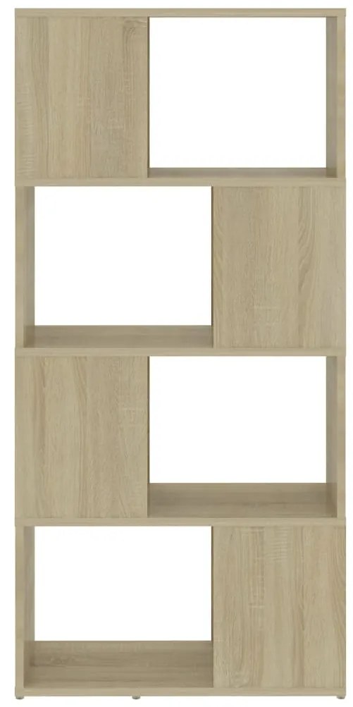 vidaXL Βιβλιοθήκη/Διαχωριστικό Χώρου Sonoma Δρυς 60x24x124,5εκ Μοριοσ.