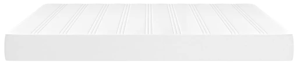 vidaXL Στρώμα με Pocket Springs Λευκό 180x200x20 εκ. Συνθετικό Δέρμα