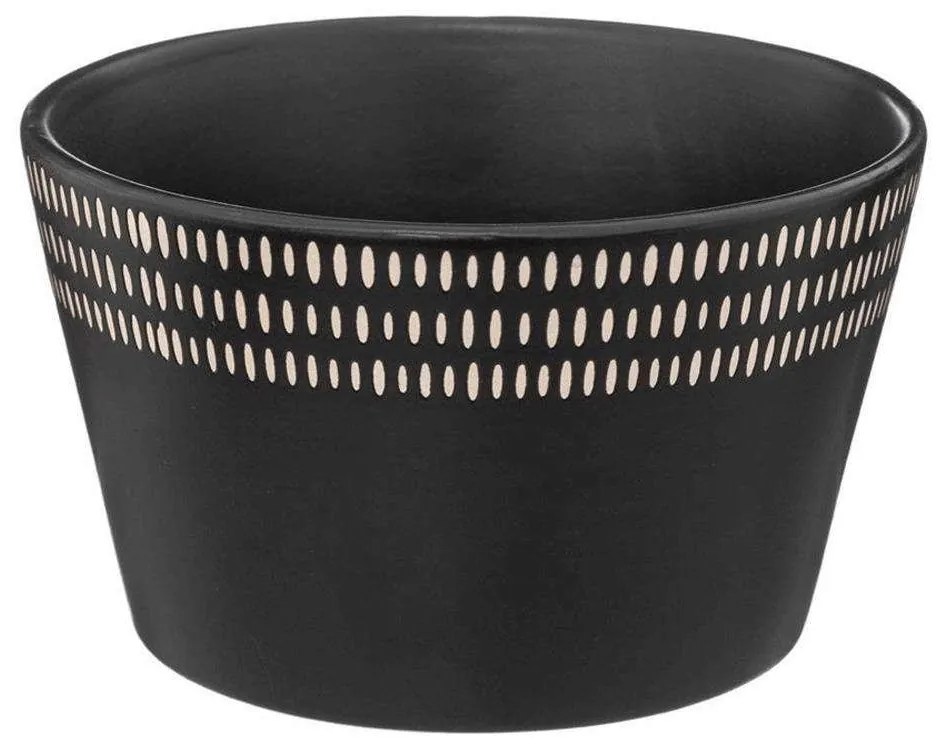 Μπωλ Σερβιρίσματος Ethnika 07.188866 570ml Black Ceramic