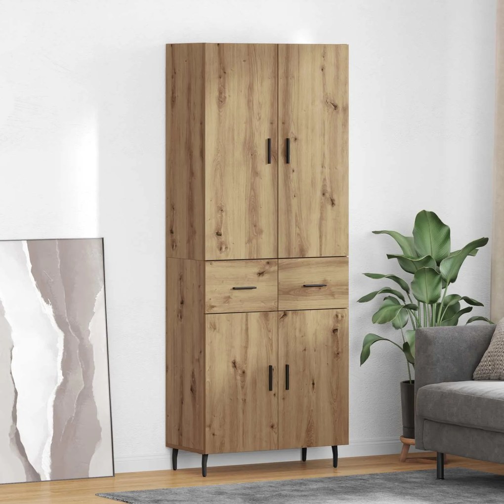 Highboard με συρτάρι Artisan Oak 69,5 x 34 x 180 εκ.