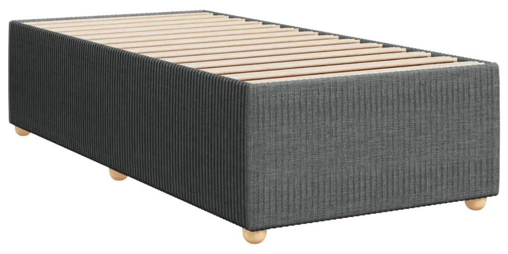 ΚΡΕΒΑΤΙ BOXSPRING ΜΕ ΣΤΡΩΜΑ ΣΚΟΥΡΟ ΓΚΡΙ 90X200 ΕΚ. ΥΦΑΣΜΑΤΙΝΟ 3289647