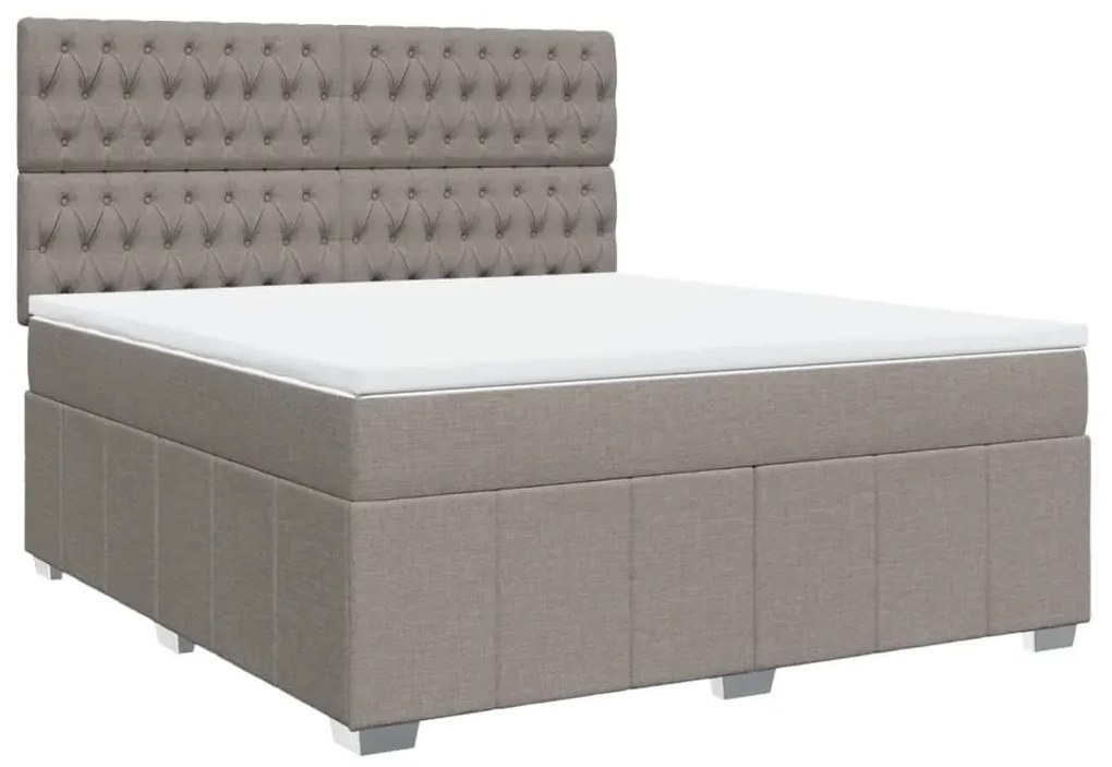 ΚΡΕΒΑΤΙ BOXSPRING ΜΕ ΣΤΡΩΜΑ TAUPE 180X200 ΕΚ. ΥΦΑΣΜΑΤΙΝΟ 3291758