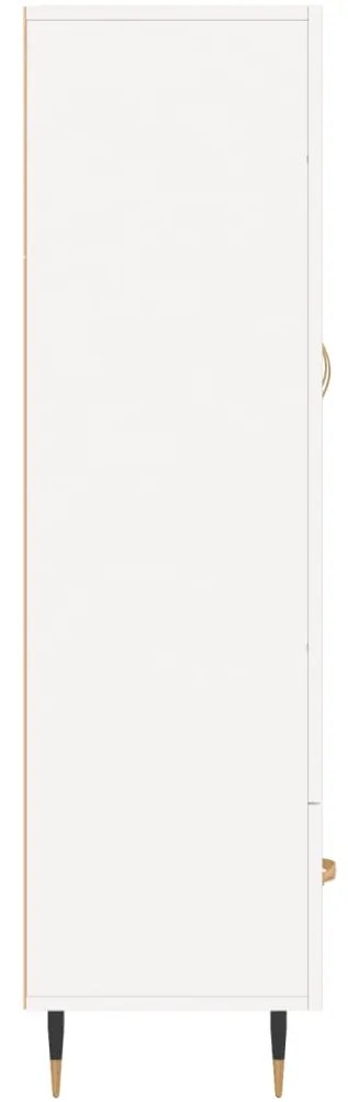 vidaXL Ντουλάπα Λευκή 69,5 x 31 x 115 εκ. από Επεξεργασμένο Ξύλο