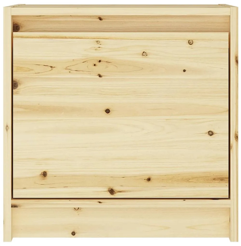 vidaXL Κομοδίνο 40 x 30,5 x 40 εκ. από Μασίφ Ξύλο Ελάτης
