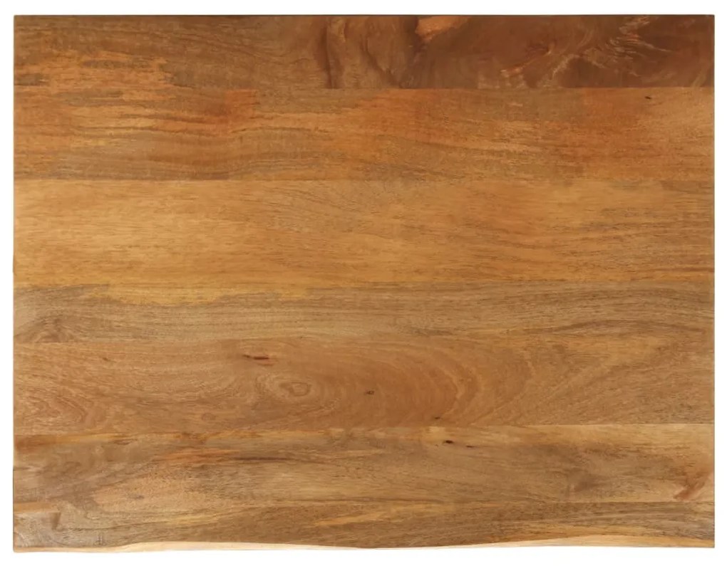 vidaXL Επιφάνεια Τραπεζιού 100x80x2,5 εκ. Live Edge Μασίφ Ξύλο Μάνγκο