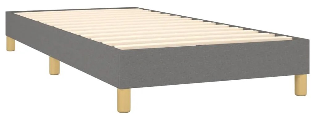 ΚΡΕΒΑΤΙ BOXSPRING ΜΕ ΣΤΡΩΜΑ ΣΚΟΥΡΟ ΓΚΡΙ 80X200 ΕΚ. ΥΦΑΣΜΑΤΙΝΟ 3126998