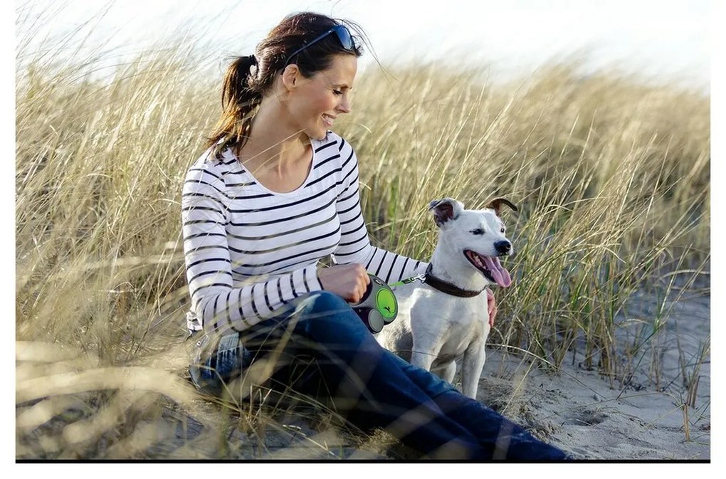 Λουρί Σκύλου Flexi NEW NEON Μπλε Μέγεθος M