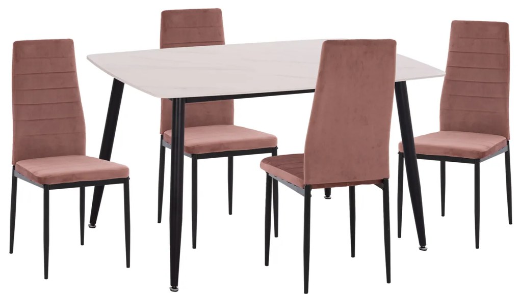 ΣΕΤ ΤΡΑΠΕΖΑΡΙΑΣ 5ΤΜΧ RAVEN HM21264.01 ΚΕΡΑΜΙΚΟ TOP ΛΕΥΚΟ ΜΑΡΜΑΡΟ--ΒΕΛΟΥΔΟ ΣΑΠΙΟ ΜΗΛΟ