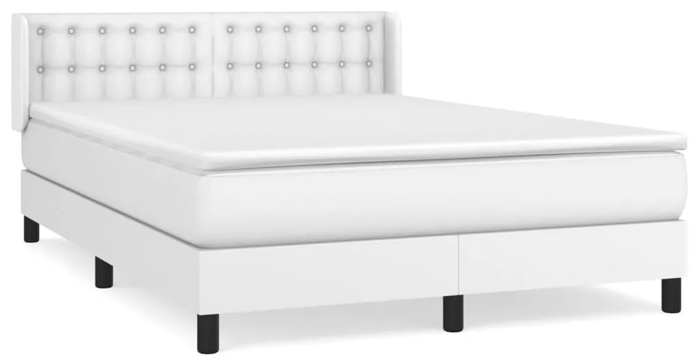 ΚΡΕΒΑΤΙ BOXSPRING ΜΕ ΣΤΡΩΜΑ ΛΕΥΚΟ 140X190ΕΚ.ΑΠΟ ΣΥΝΘΕΤΙΚΟ ΔΕΡΜΑ 3130776