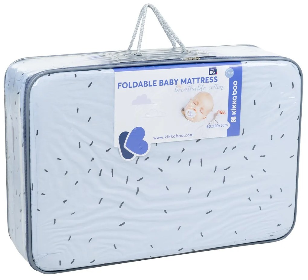 KIKKA BOO ΑΝΑΔΙΠΛΟΥΜΕΝΟ ΠΤΥΣΣΟΜΕΝΟ ΣΤΡΩΜΑ 60X120X5CM BEAR WITH ME BLUE 41107030114