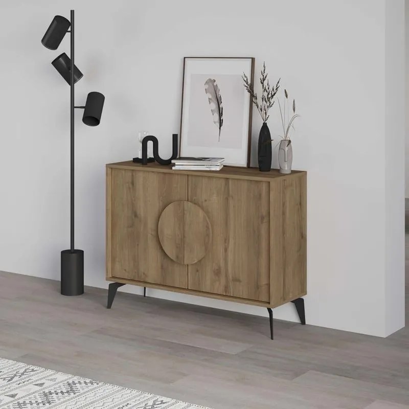 Μπουφές Gora σε απόχρωση ανοιχτό καρυδί 110x35.6x82εκ 110x35.6x82 εκ.